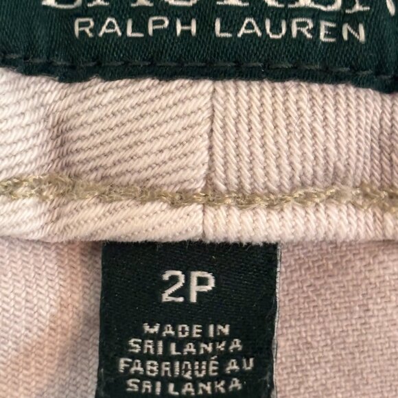 Ralph Lauren 2P Straight Crop Jeans in Off White - Picture 4 of 9
